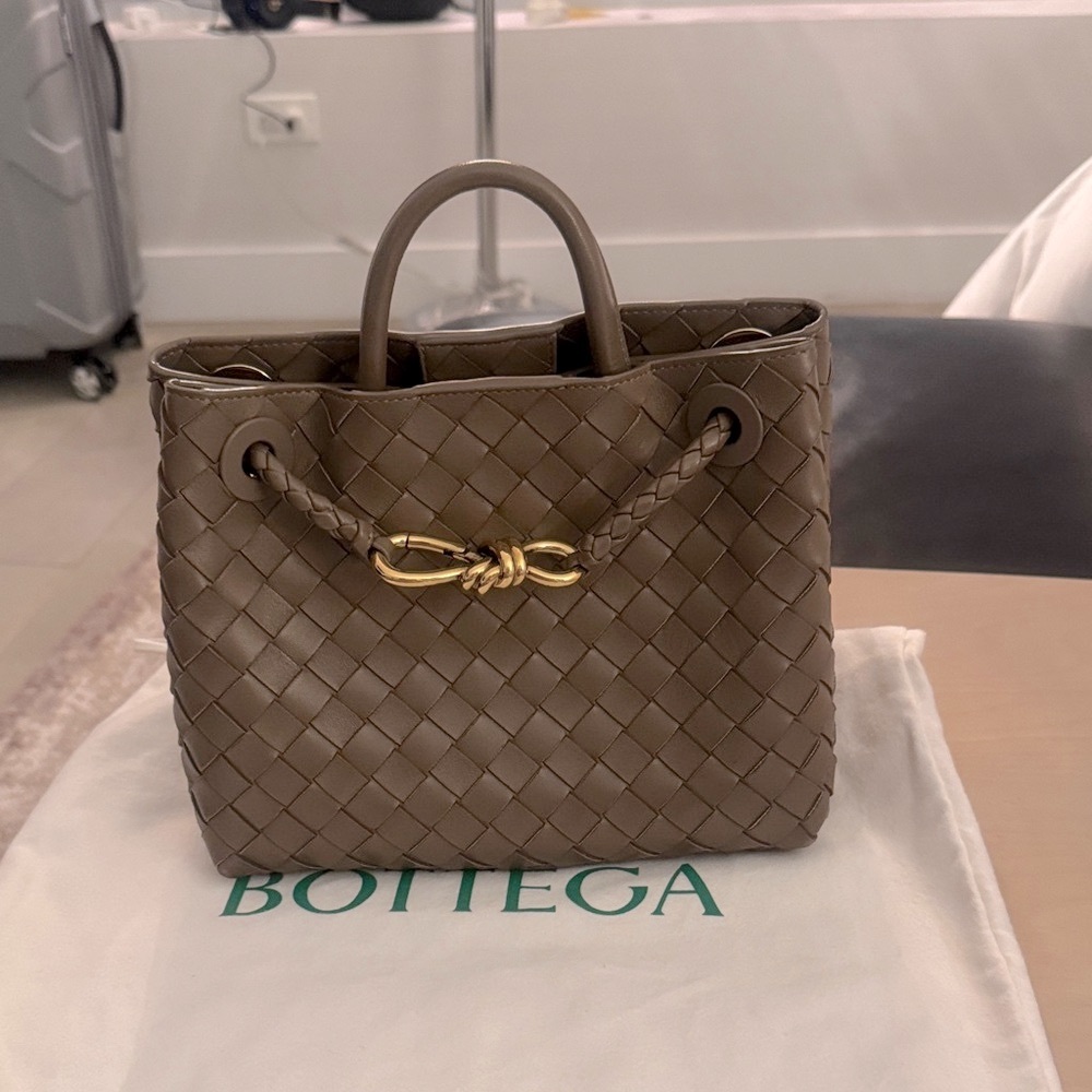BOTTEGA VENETA
Andiamo small intrecciato leather tote
